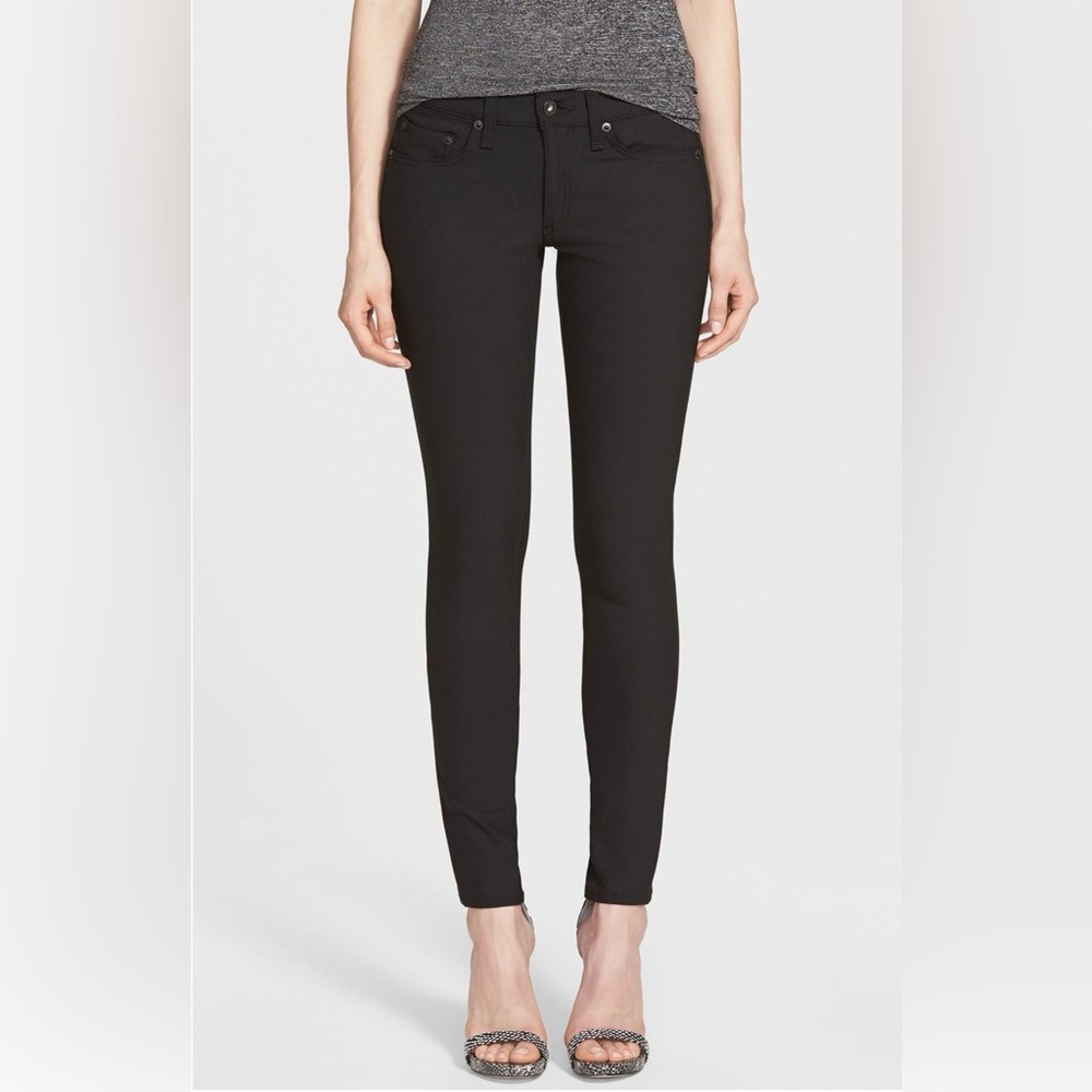 Rag & Bone Black Equestrian Skinny Jeans